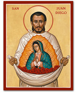 Catholic icon of Saint Juan Diego - $200.00 - $500.00