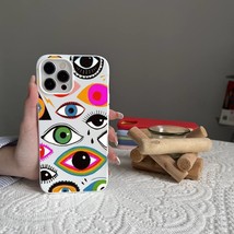 Lucky eye blue evil eye print phone case for iphone 14 12 13 11 pro max thumb200