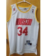 Adidas Hardwood Classics Hakeem Olajuwon White Jersey Yellow Trim - Size... - $101.69 CAD