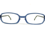 Vintage la Eyeworks Eyeglasses Frames SLIDE 664 Blue Green Rectangula 48... - £55.28 GBP