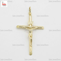 18 Kt, 22 Kt Gold Handmade Jesus Crocifix Cross Necklace Pendant 5- 25 Gms 70 MM - £661.05 GBP+