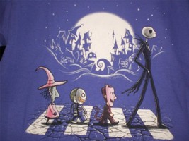 TeeFury Nightmare YOUTH LARGE &quot;Halloween Road&quot; Before Christmas Shirt PU... - $13.00