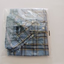 Chaps Easy Care  Men's Blue & Yellow Plaid Long Sleeve Button Down Shirt Size L image 15