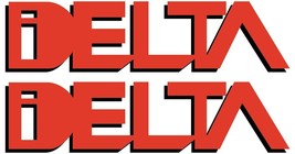 2x Replacement Delta Toolbox Logo Decals American Made FREE SHIP - £10.16 GBP
