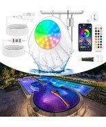 JUEMEL LED Pool Lights with Bluetooth APP Control, Floating IP68 Waterproof - $22.24