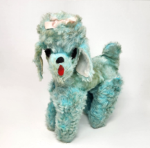 VINTAGE RUSHTON STAR CREATION BLUE POODLE PUPPY DOG STUFFED ANIMAL PLUSH... - £111.34 GBP