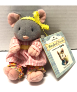 Hallmark Crayola Storybook Friends Plush Mitzi Mouse Pink Dress w/Tags 4&quot; - £7.81 GBP