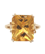 14k Yellow Gold Large 7.97 Carat Genuine Natural Citrine Ring Bow Motifs... - $2,310.39 CAD 14k Yellow Gold Large 7.97 Carat Genuine Natural Citrine Ring Bow Motifs... - $2,310.39 CAD