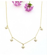 Gold Starburst necklace North Star layering Necklace dainty charm Celest... - £33.08 GBP