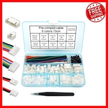 Versatile 2.54mm XH Connector Kit with 90 Pre-Crimped Cables &amp; Heat Shri... - $608.09 MXN