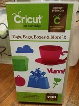 Cricut TAGS, BAGS, BOXES &amp; MORE 2 Cartridge #2001228 - Used - £7.77 GBP
