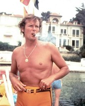 Roger Moore beefcake bare chest smokes cigar on set The Persuaders 24x36... - £23.56 GBP