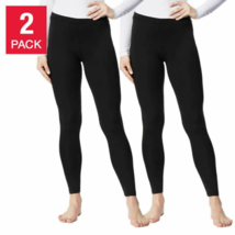 32 DEGREES Womens Base Layer Pant Leggings, 2 Pack Color Black Size Large - $46.72