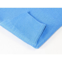 Men PRINCELY Soft Merinos Wool Sweater Knits Lightweight Polo 1011-40 Sky Blue image 4