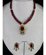 ANTIQUE OLD JADAU DIAMOND 18K GOLD OVAL PENDANT EARRING SET WITH SPINEL ... - £3,417.24 GBP