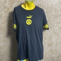 Puma Bvb FtblCulture Crew-Neck Football T-shirt with Printed Back Xl - $22.21