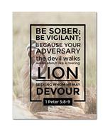Express Your Love Gifts Bible Verse Canvas Be Sober 1 Peter 5:89 Christi... - £81.18 GBP
