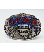Las Vegas Belt Buckle VTG 1984 Great American Buckle Co. Showgirls Slots... - £31.35 GBP
