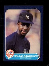 1986 Fleer #115 Willie Randolph Nm Yankees *X88409 - £1.53 GBP