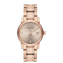 Burberry BU9126 The City Ladies Rose Gold Tone Watch - 34mm - $282.00