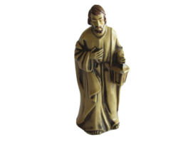 READ Vtg Christmas Nativity Joseph Japan Paper Mache Composite Replaceme... - $176.28 MXN