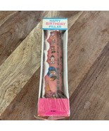 Vintage Pink Happy Birthday Pillar/Candle - Light Up Throughout Yearly B... - $280.80 MXN