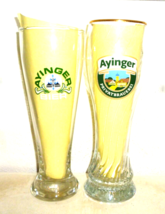 2 Ayinger Brauerei Aying Weissbier Weizen German Beer Glasses - £15.94 GBP