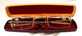 VTG Specs For Reading Magnifying readers Goldtone frame in Early Plastic... - $42.08