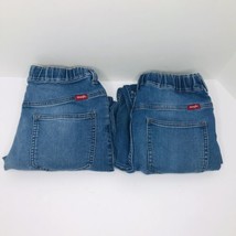 Wrangler Youth Boys Denim Stretch Jeans Pants Lot Of 2 Pair Size 14 Slim 5JCBWHB - £15.69 GBP