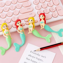 Cute creative mermaid shape eraser set for schooling kids  4  thumb200