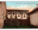 Mission Bells San Juan Capistrano California CA DB Postcard H25 - $2.92