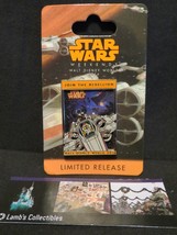 Mickey X wing Logo Pin 2014 Star Wars Weekend Disney Parks pin Limited R... - £25.52 GBP