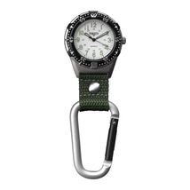 Dakota Backpacker Clip Pocket Watch w/ Carabiner Strap Tactical Black Ge... - $54.95