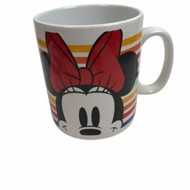 Disney Minnie Mouse Oversized Jumbo Retro Stripes Coffee Mug Galerie 24 oz - £11.04 GBP