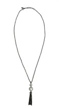 Lucky Brand Women&#39;s JLD5270 Beaded Fringe Pearl Pave Pendant Necklace, 8226-6 - £23.72 GBP