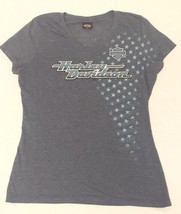 Harley Davidson T Shirt Groves Winchester HD VA V Neck Womens Size Large... - $14.38