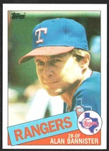 Texas Rangers Alan Bannister 1985 Topps Baseball Card #76 nr mt    - $0.50