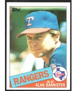 Texas Rangers Alan Bannister 1985 Topps Baseball Card #76 nr mt    - £0.39 GBP