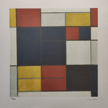 Piet Mondrian Signed - Composition A - Limited Edition with a Certificate - £99.62 GBP