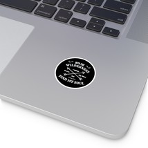 Waterproof Round Vinyl Stickers - Customisable - Nature Quote - £7.28 GBP+