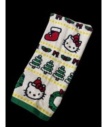 Sanrio Hello Kitty Christmas Kitchen Towel NEW White Green Collectible U... - $18.49