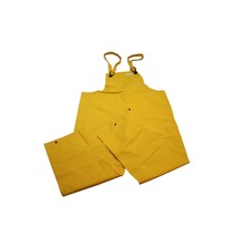 Neese Overall Pants Mens XL Yellow Workwear Waterproof Deluxe Rain Overalls - £29.60 GBP