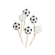 Ball Shaped Football Candles, Pack of 6  - $6.00