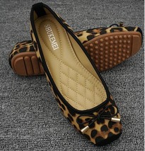 Size 34-43  Autumn Ballet Leopard Woman Flat Shoes Ladies Fashion Lady Fashion R - £36.51 GBP