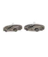 Foster Vintage Silver Tone Pewter Sports Car Convertible Roadster Cufflinks - $20.31 CAD