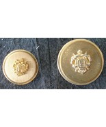 Nice Vintage Set of 2 Metal Buttons, VG CONDITION - GREAT VINTAGE BUTTONS - £2.88 GBP