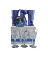 6 Waterford Michele New old stock Irish Crystal Water Goblets - £345.78 GBP