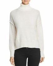 Nuovo H. ONE Split Bianco Sporco Schiena Dolcevita Acrilico Lana Maglia ... - $14.99