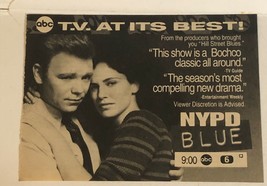 NYPD Blue TV guide Print Ad David Caruso Kim Delaney Tpa1 - £3.34 GBP