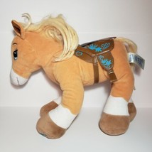 Build A Bear Palomino Sport Horse with Saddle BAB 16” Plush Stuffed Animal - $19.79